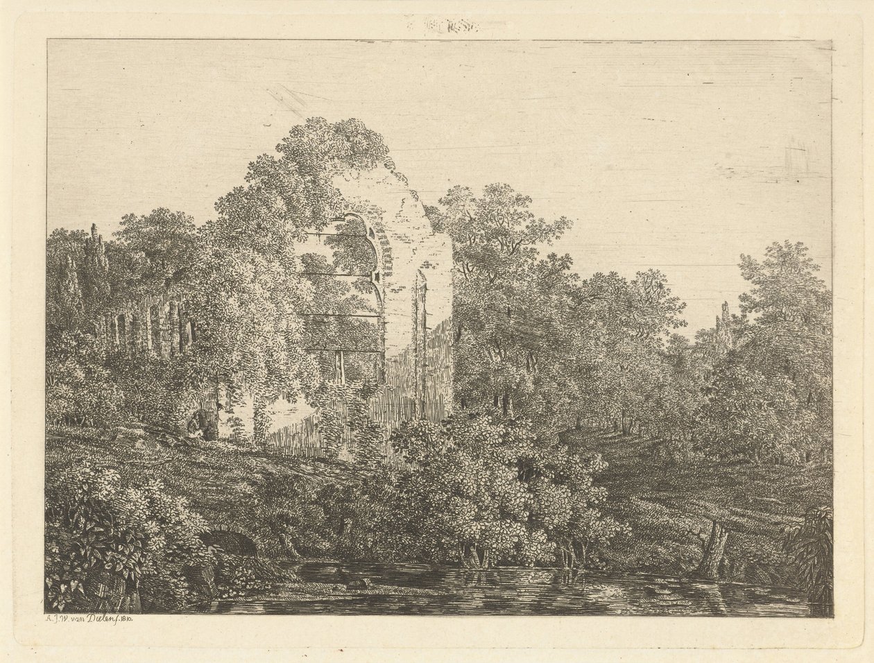 Ruine de la Maison ter Haar - Adriaan Jacob Willem van Dielen