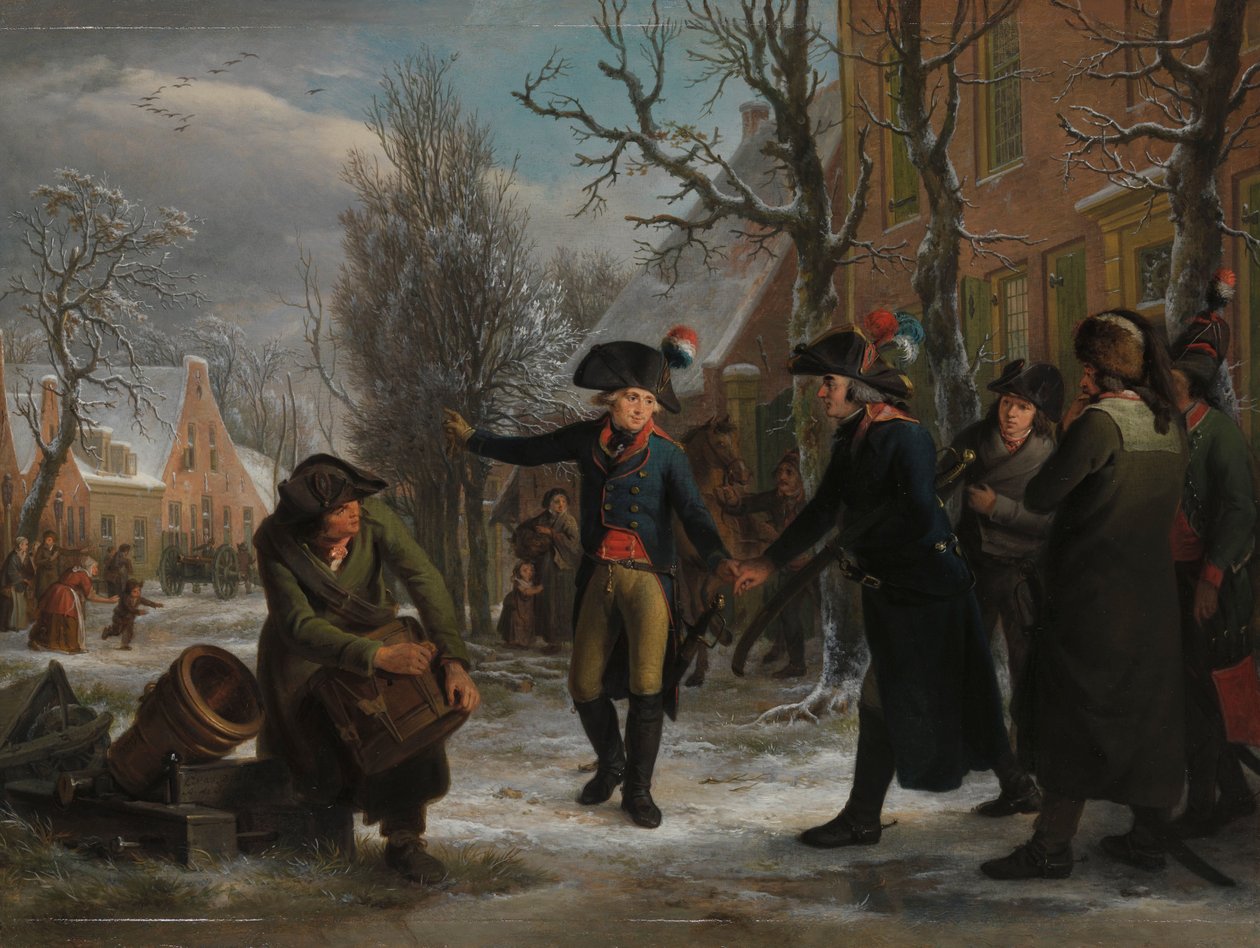 Le général Daendels prenant congé du lieutenant-colonel Krayenhoff - Adriaan de Lelie