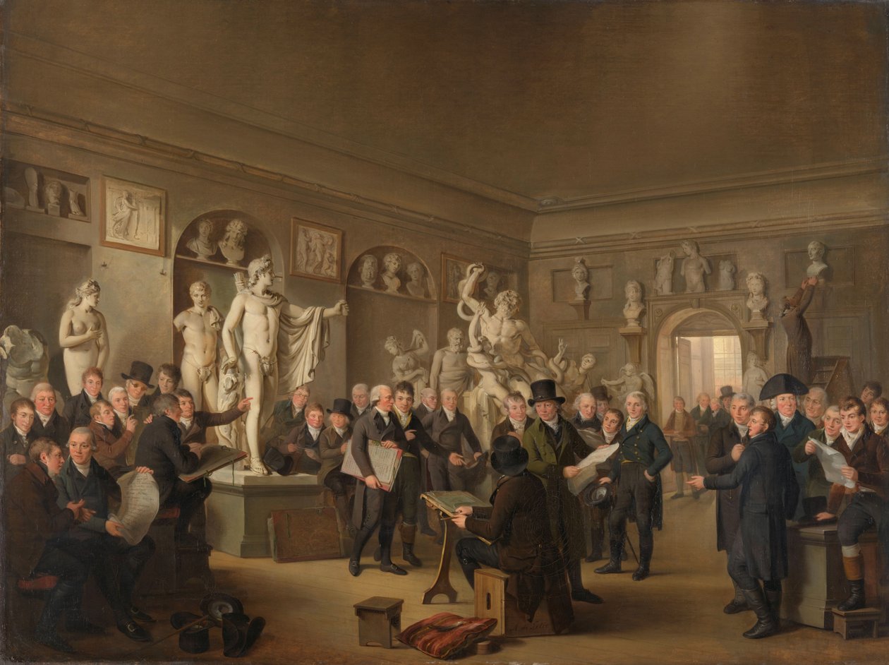 La galerie de sculptures de la société Felix Meritis - Adriaan de Lelie