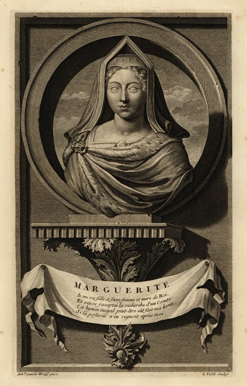 Margaret Tudor (1489-1541) (gravure) - Adriaan van der (after) Werff