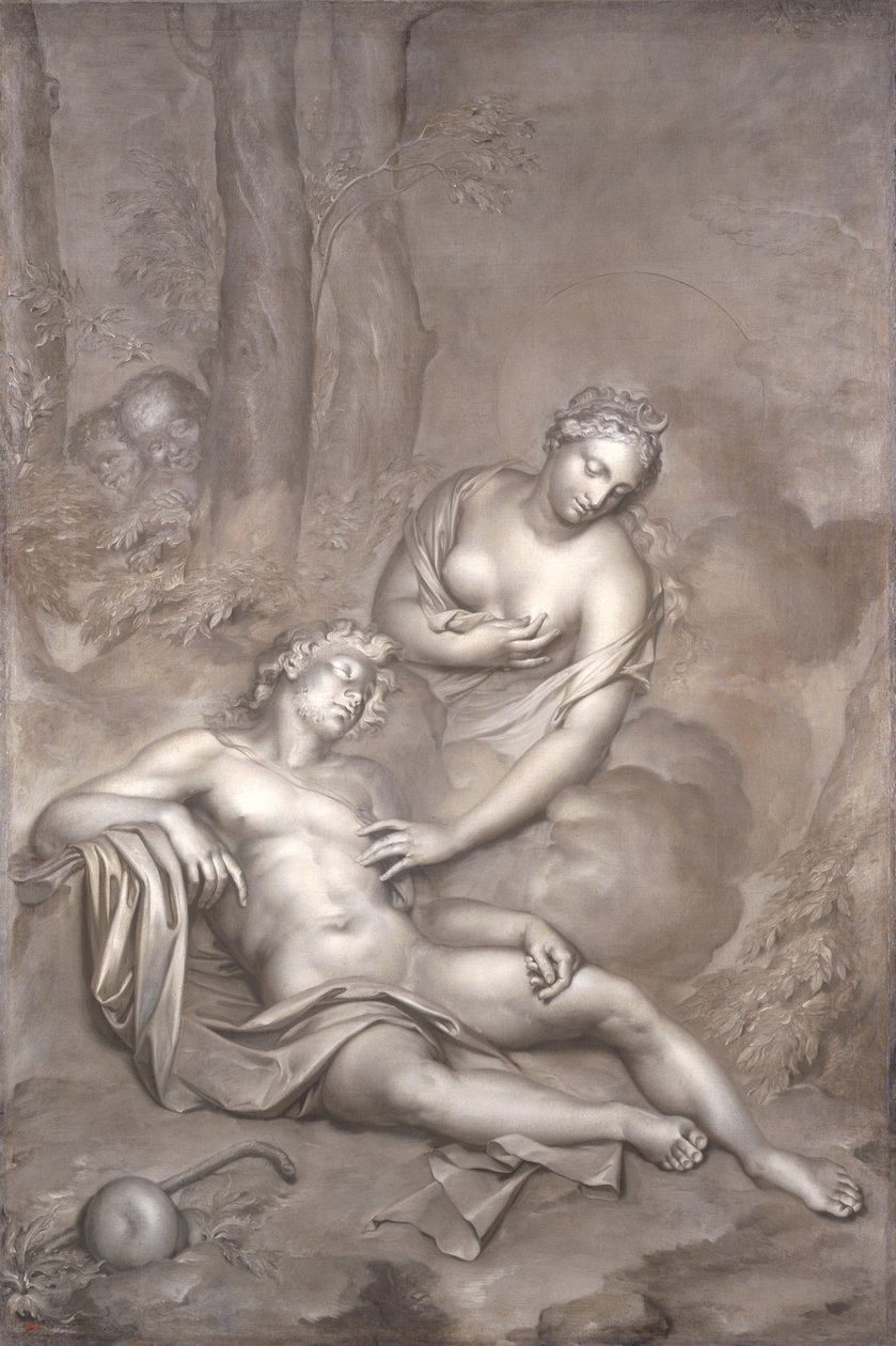 Luna (Diane) rend visite à Endymion endormi, 1696 - Adriaan van der Werff