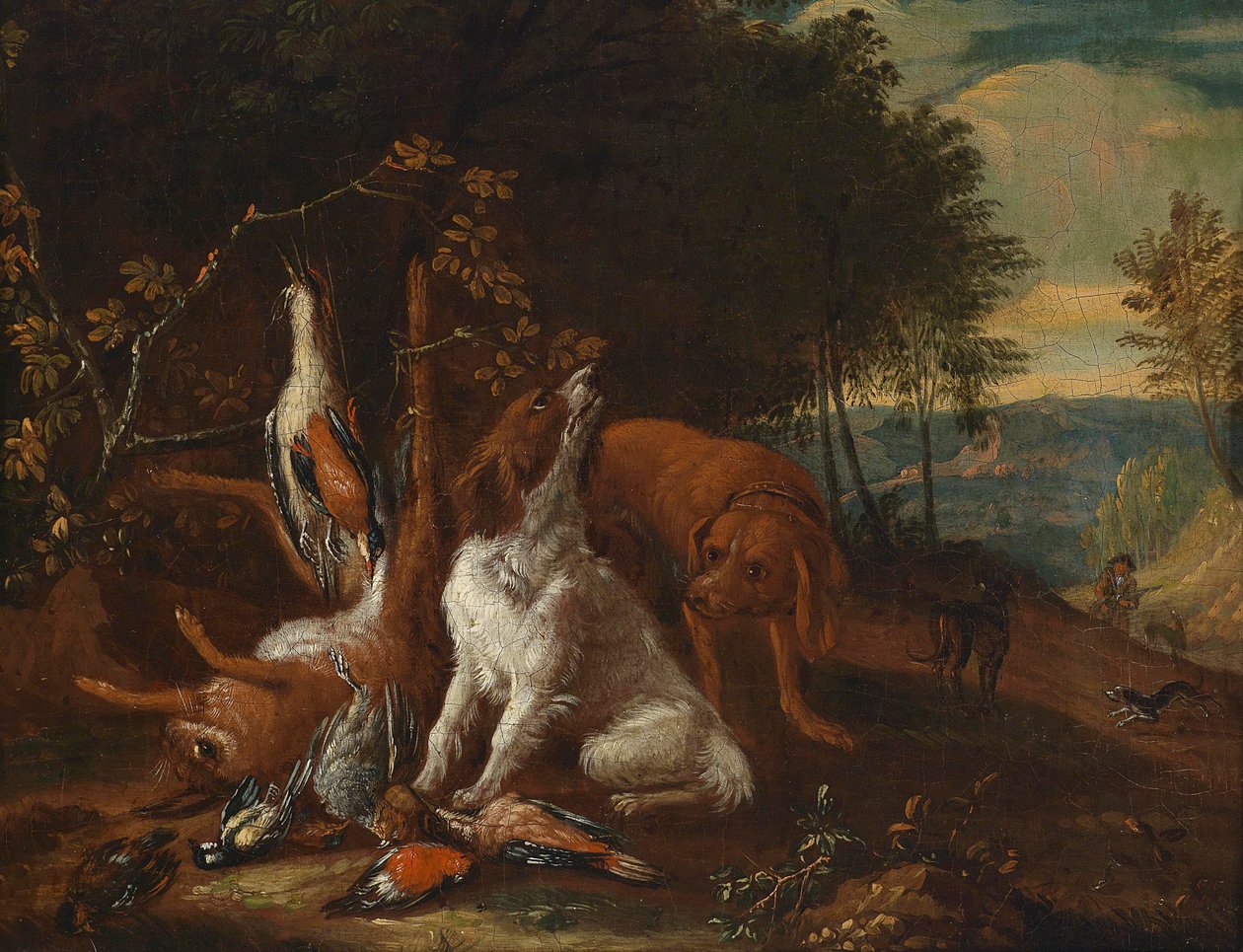 Paysage avec nature morte de chasse - Adriaen de Gryef