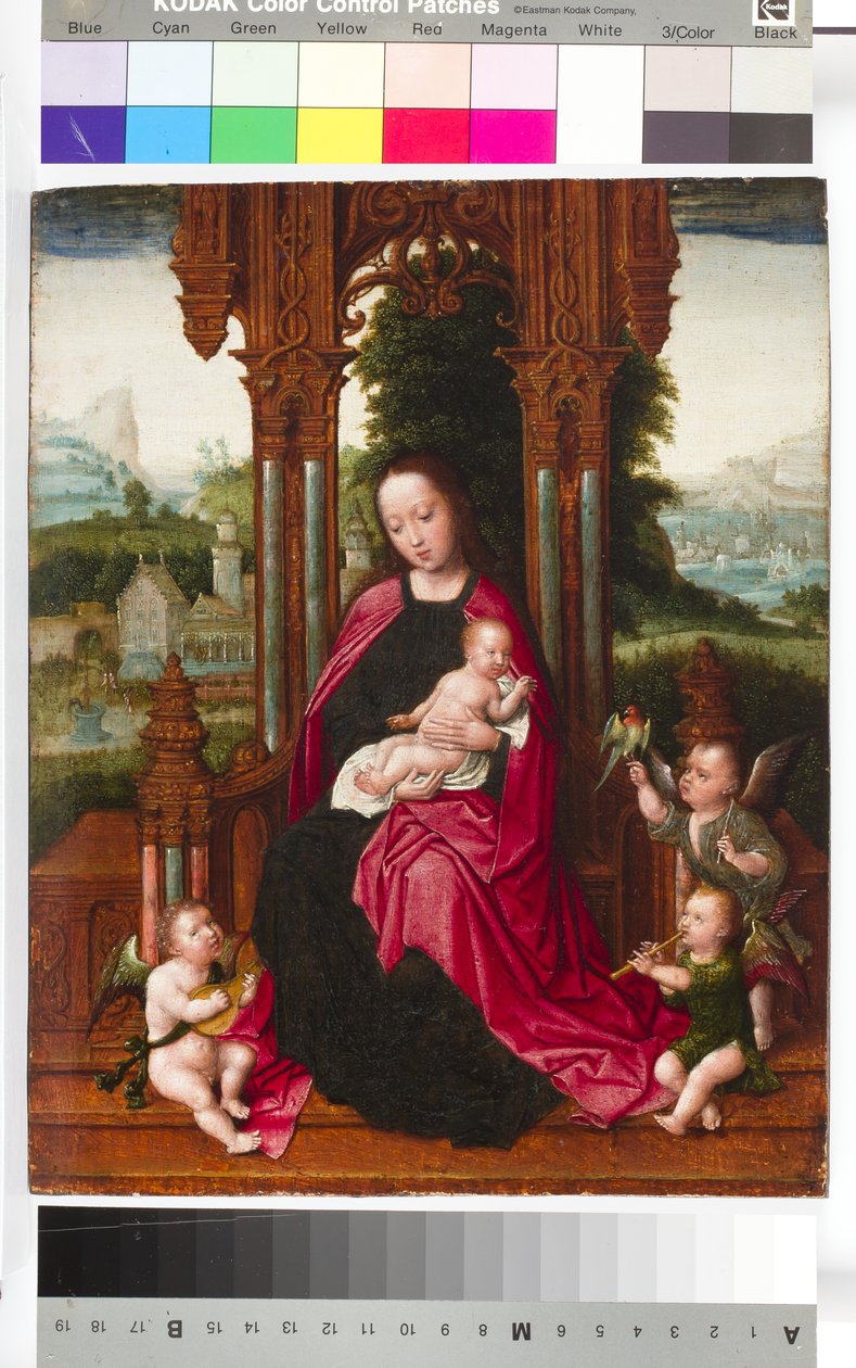 Madone et Enfant avec des Anges, c.1510-20 - Adriaen Isenbrandt or Isenbrant
