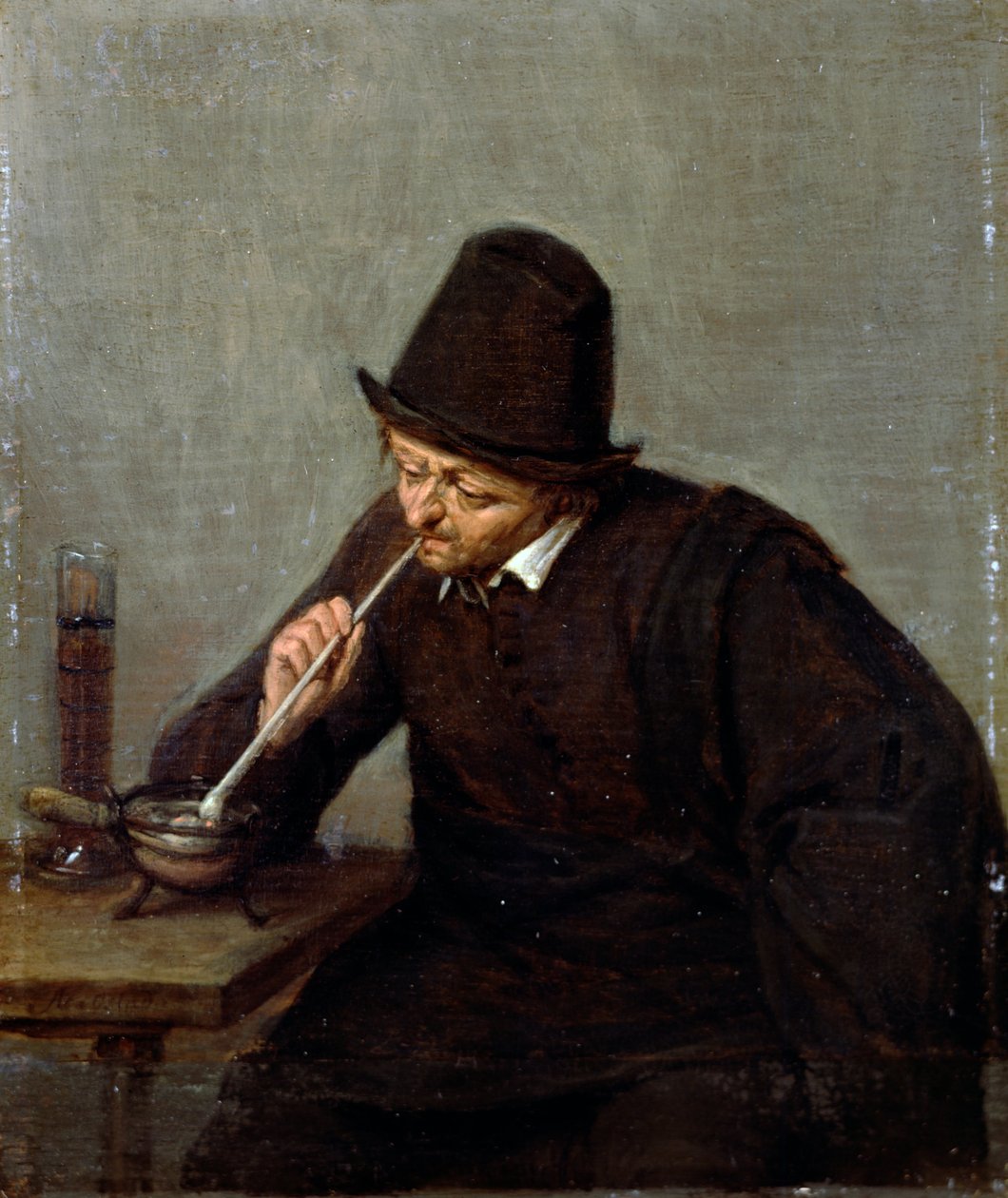 Un homme fumant - Adriaen Jansz. van Ostade