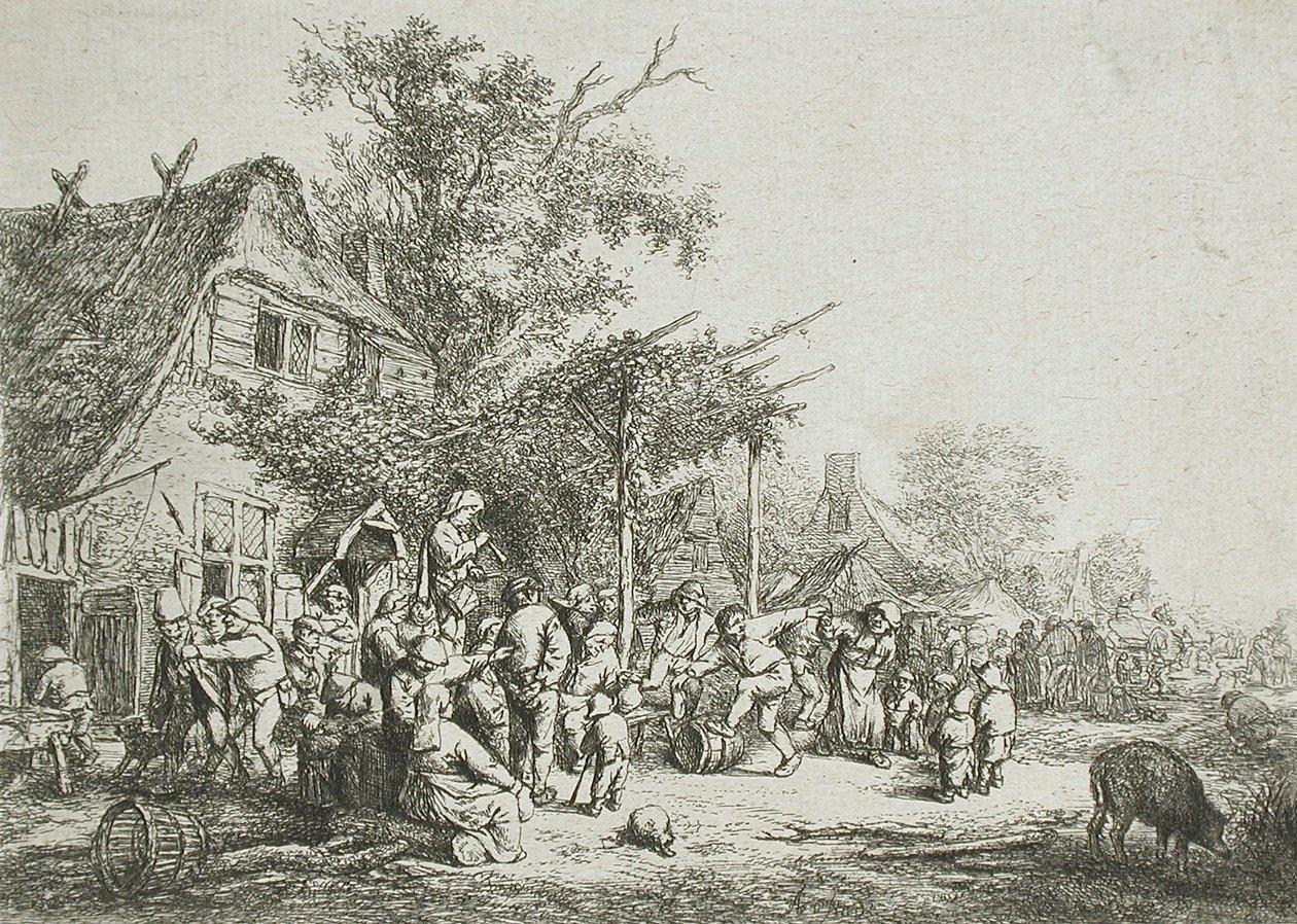 Fête Villageoise sous la Treille - Adriaen Jansz. van Ostade