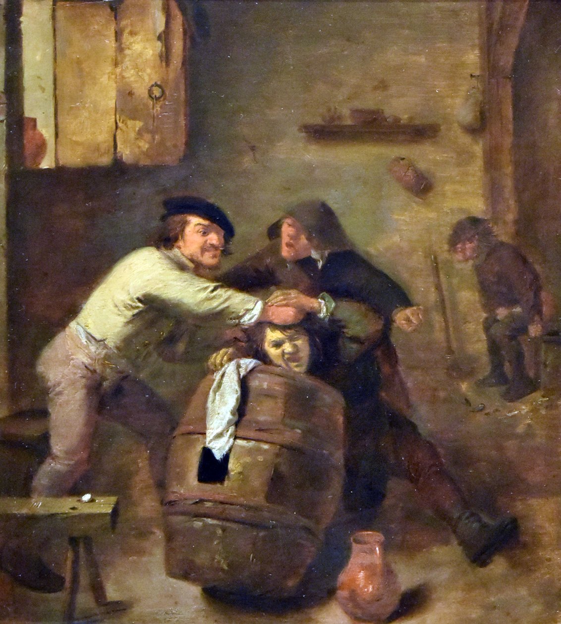 Adriaen Brouwer (ca.1605-avant1feb1638) Deux paysans qui se battent MOU Oudenaarde 13-12-2018 - Adriaen Brouwer