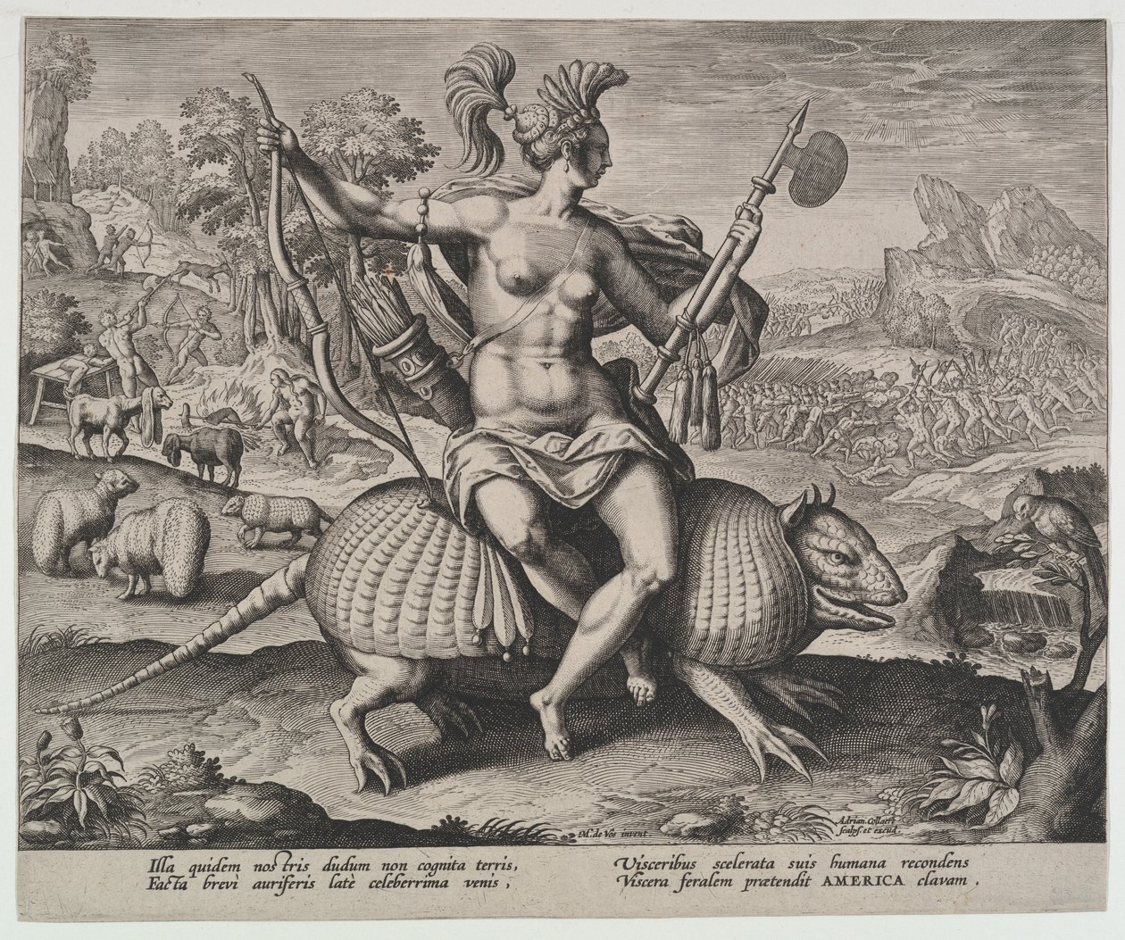 Amérique, des Quatre Continents, s.d. - Adriaen Collaert