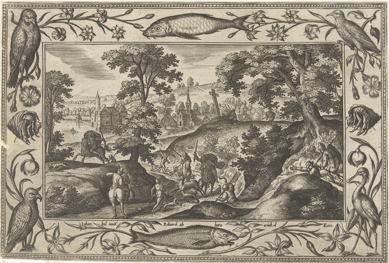 Chasse au cerf - Adriaen Collaert