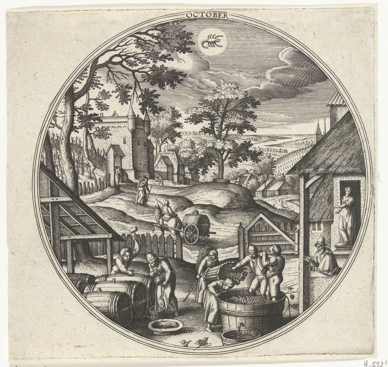 Octobre - Adriaen Collaert