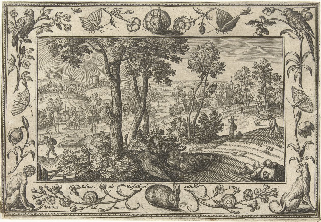 Mauvaises herbes dans le blé - Adriaen Collaert