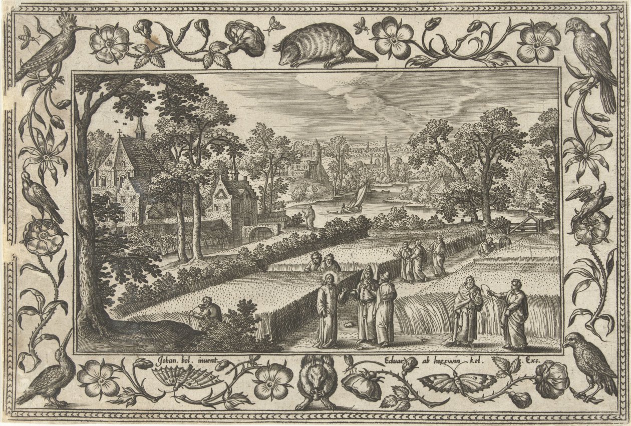 Récolte de blé le jour du sabbat - Adriaen Collaert