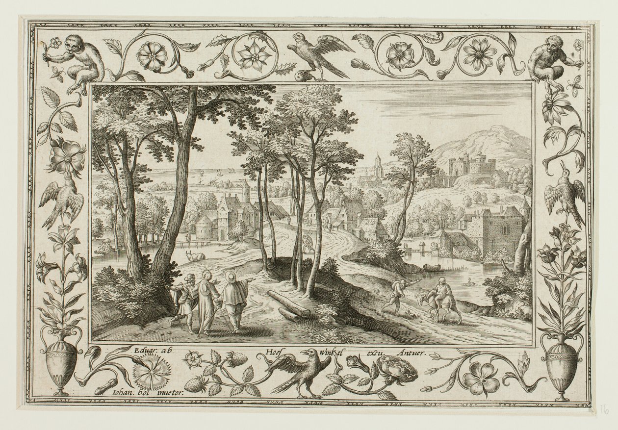 Le voyage à Emmaüs, tiré de Paysages avec scènes de l