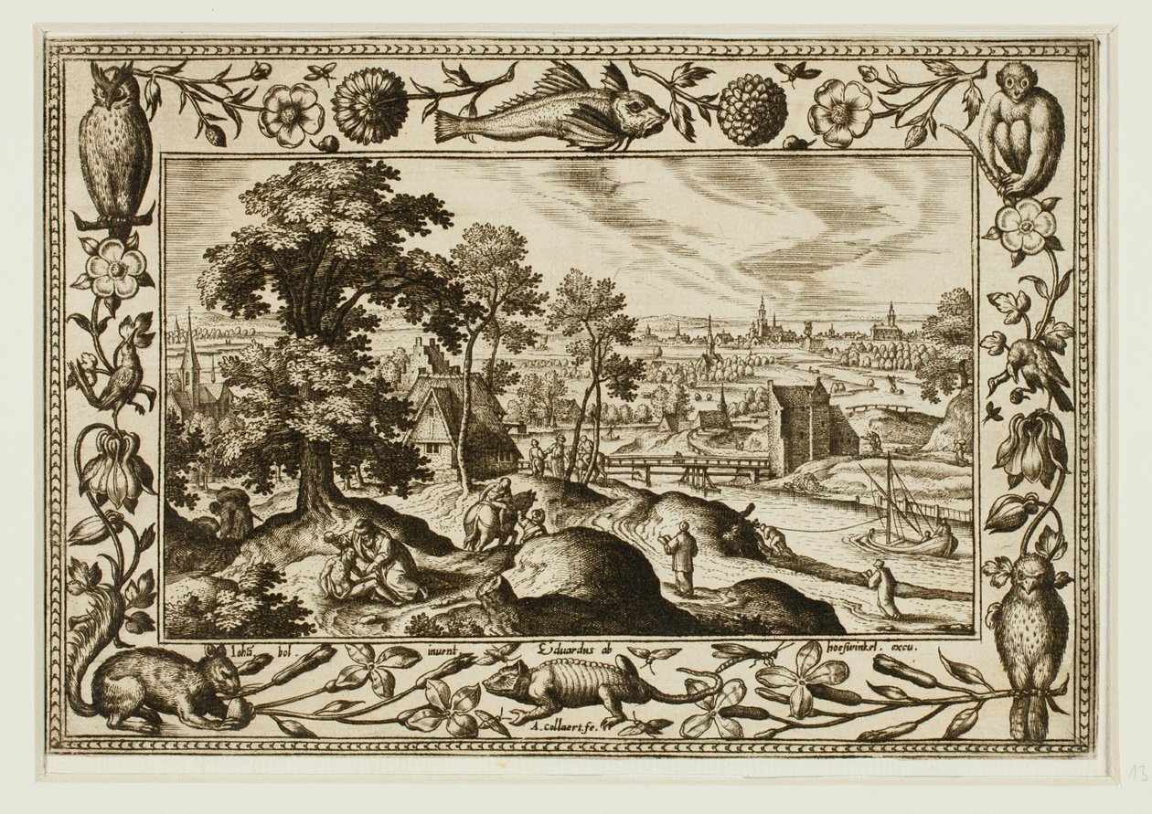 La parabole du bon Samaritain, tirée de Paysages avec scènes de l