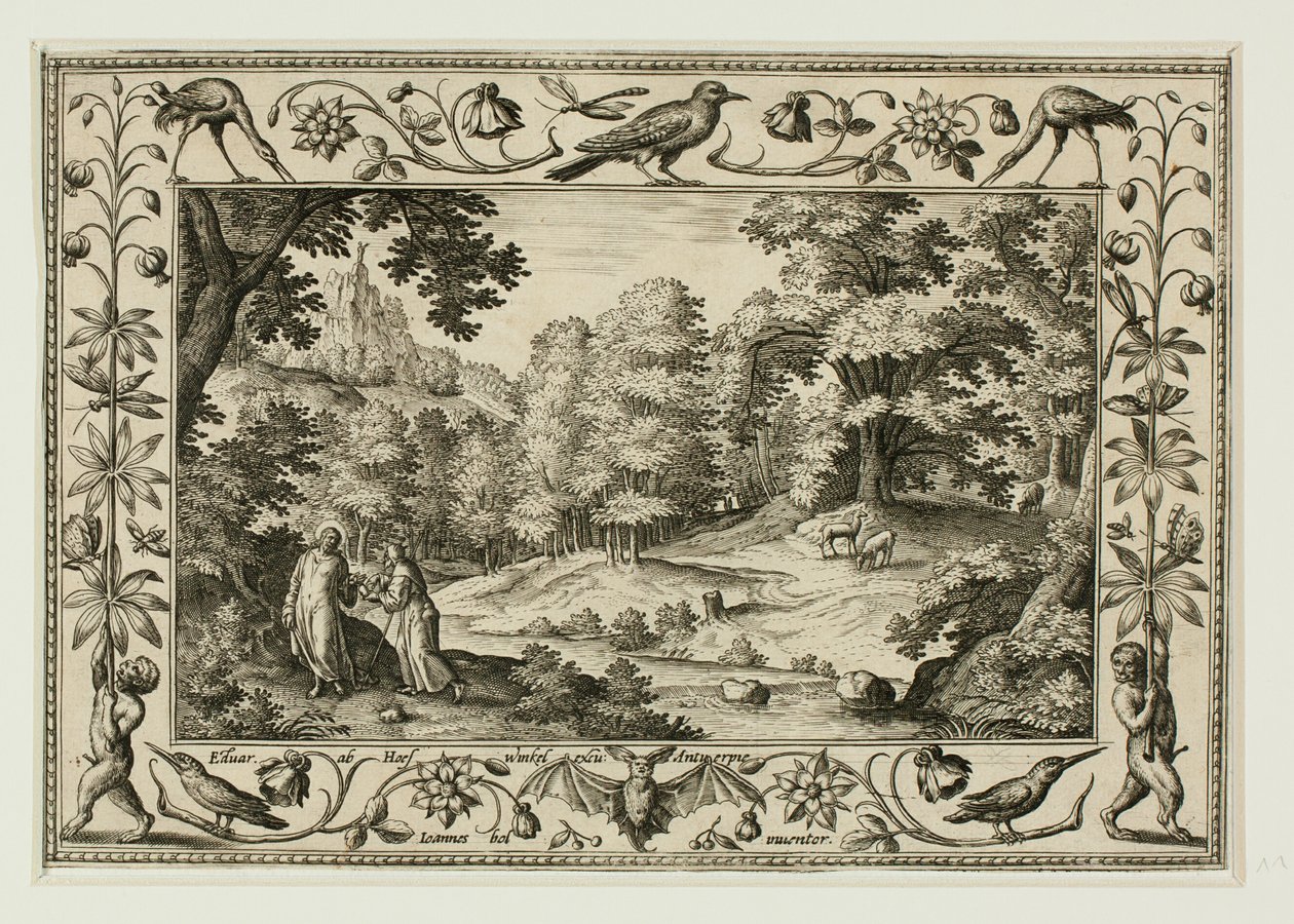 La Tentation du Christ, tirée de Paysages avec scènes de l