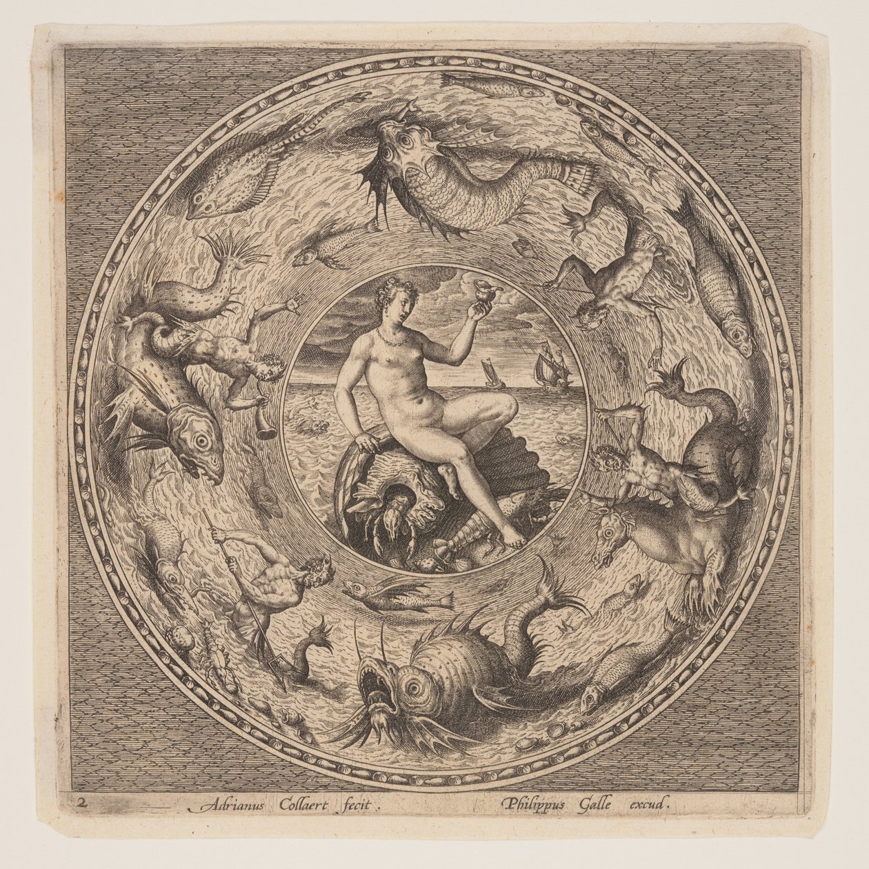 Thétis sur un coquillage, d