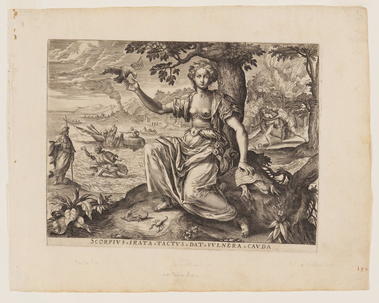 Le toucher, tiré des Cinq sens - Adriaen Collaert