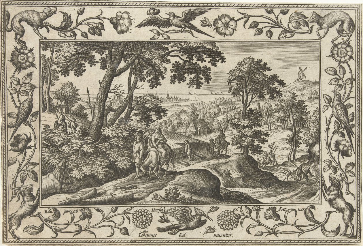 Fuite en Égypte - Adriaen Collaert