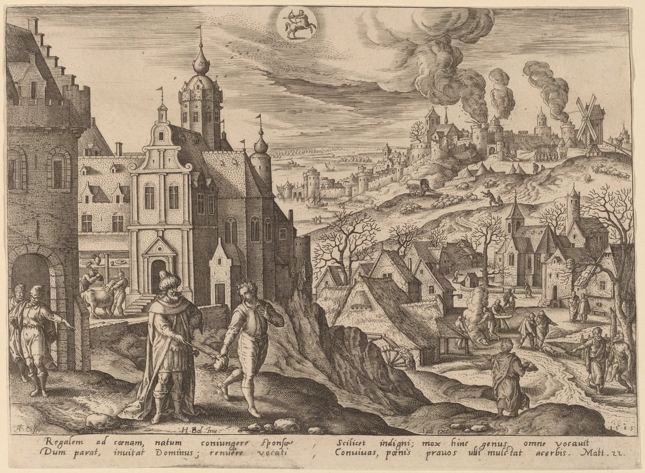 La parabole du royaume des cieux - Adriaen Collaert after Hans Bol