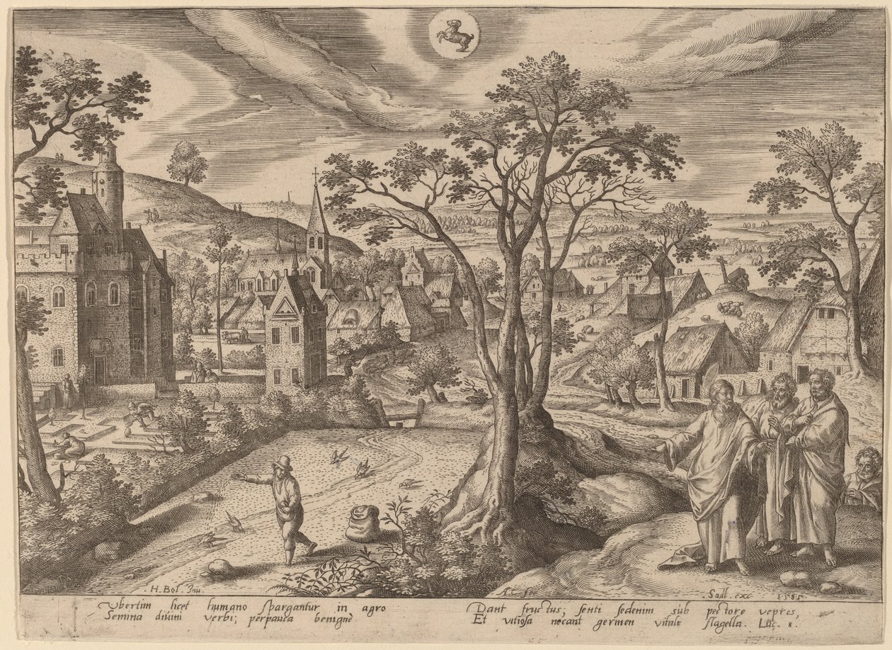 La parabole du semeur - Adriaen Collaert after Hans Bol