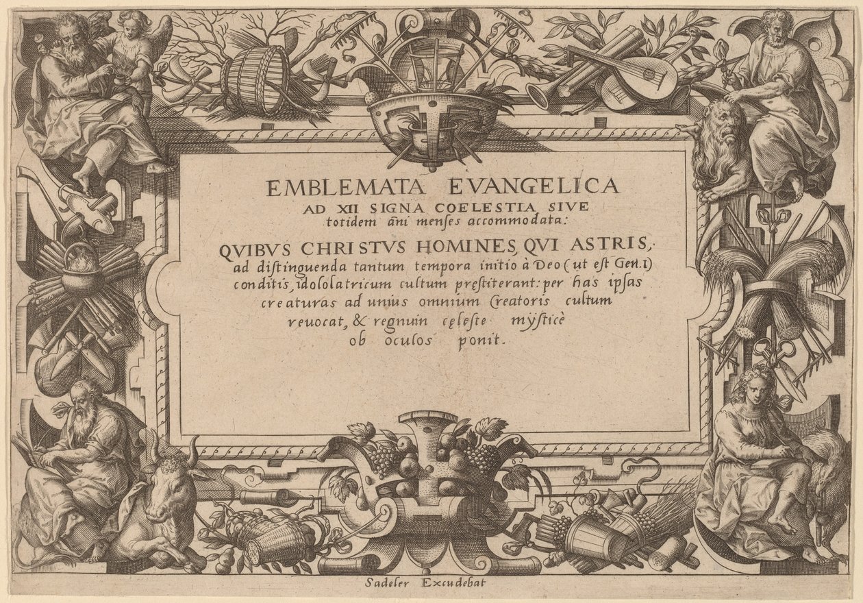 Page de titre - Adriaen Collaert after Hans Bol