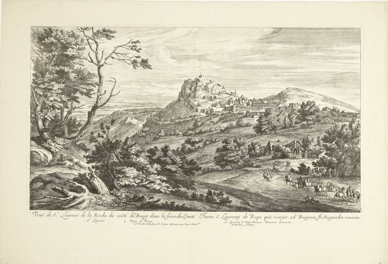 Vue de Saint Laurent de la Roche - Adriaen Frans Boudewyns