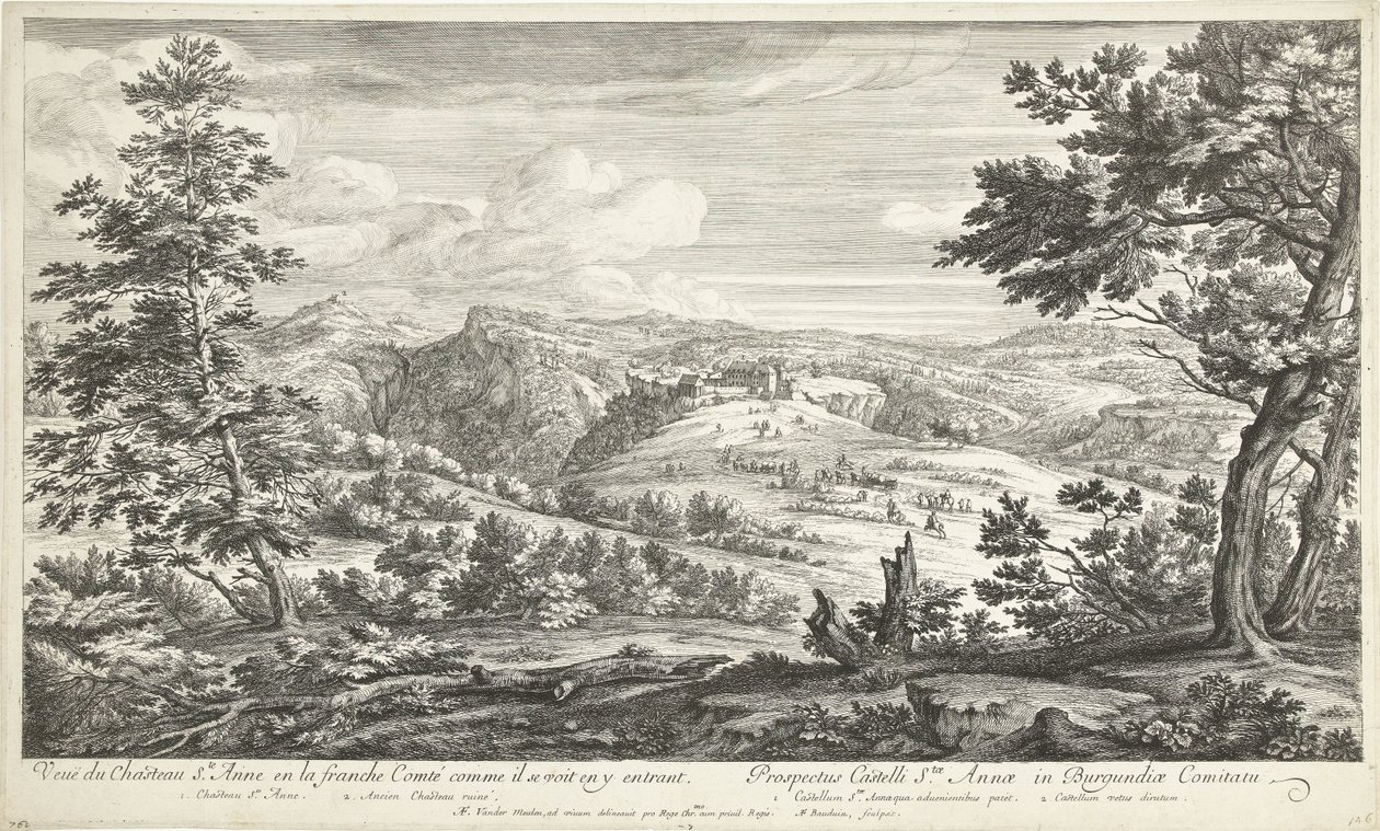 Vue du château de Sainte Anne - Adriaen Frans Boudewyns