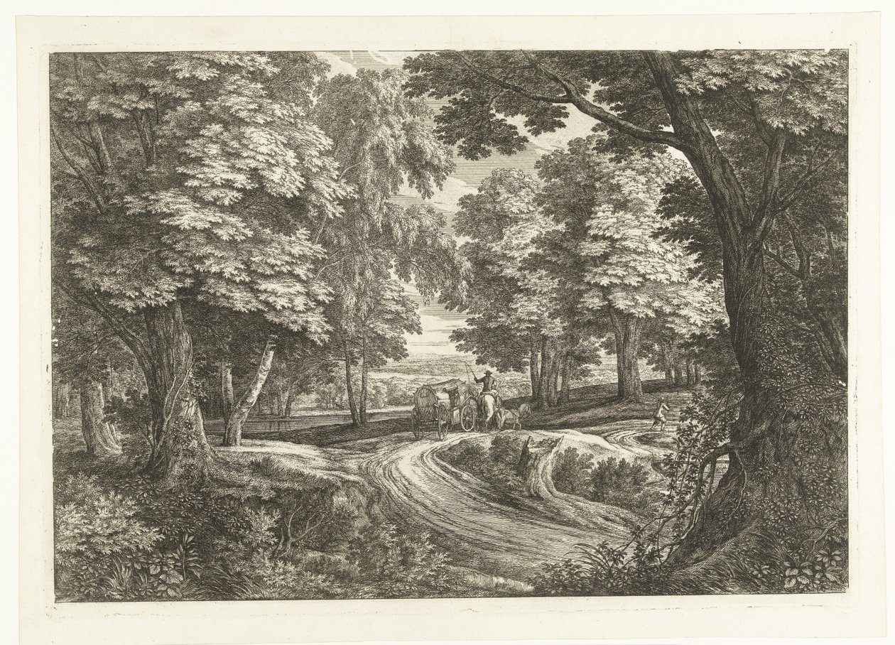 Paysage avec voiture de voyage - Adriaen Frans Boudewyns