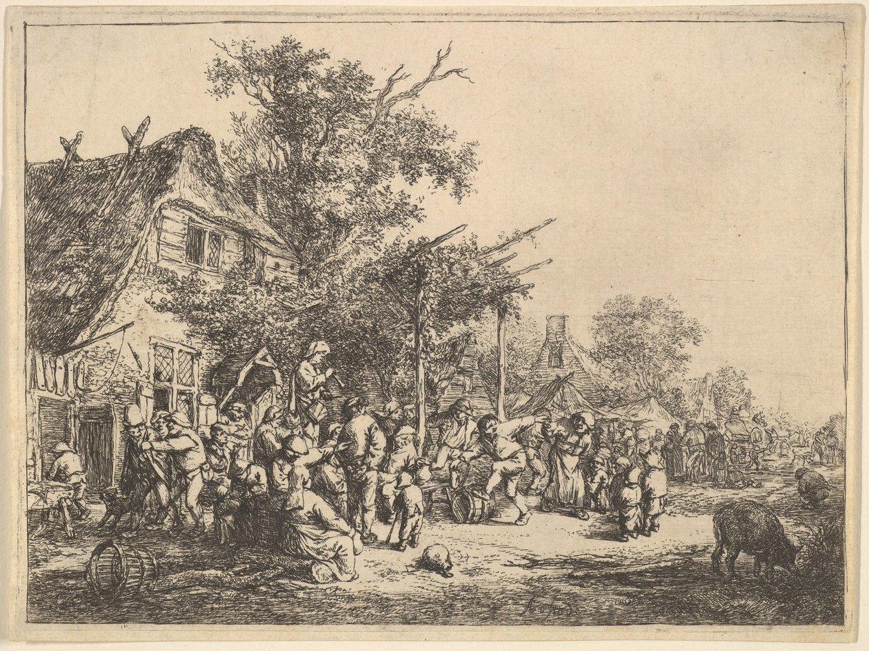 Danse sous la treille, 1610-85 - Adriaen Jansz. van Ostade