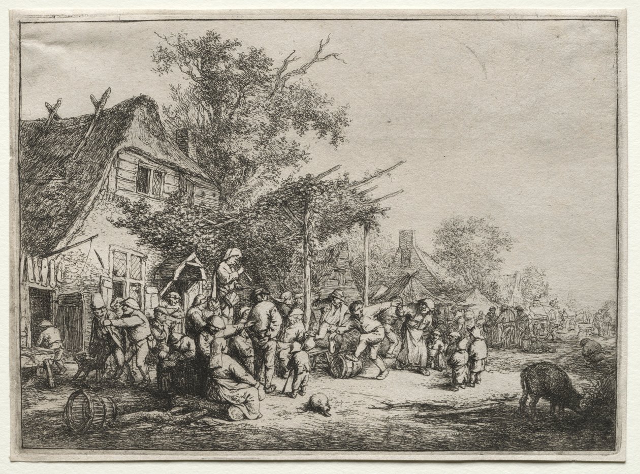 Festival sous la treille - Adriaen Jansz. van Ostade