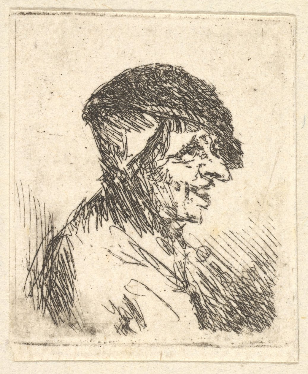 Tête de paysan, 17ème siècle - Adriaen Jansz. van Ostade