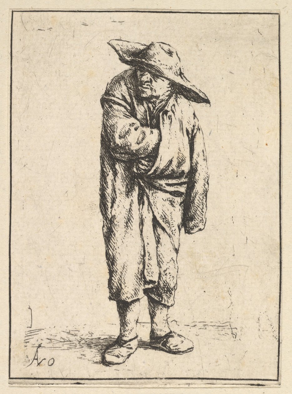Paysanne enveloppée dans son manteau - Adriaen Jansz. van Ostade
