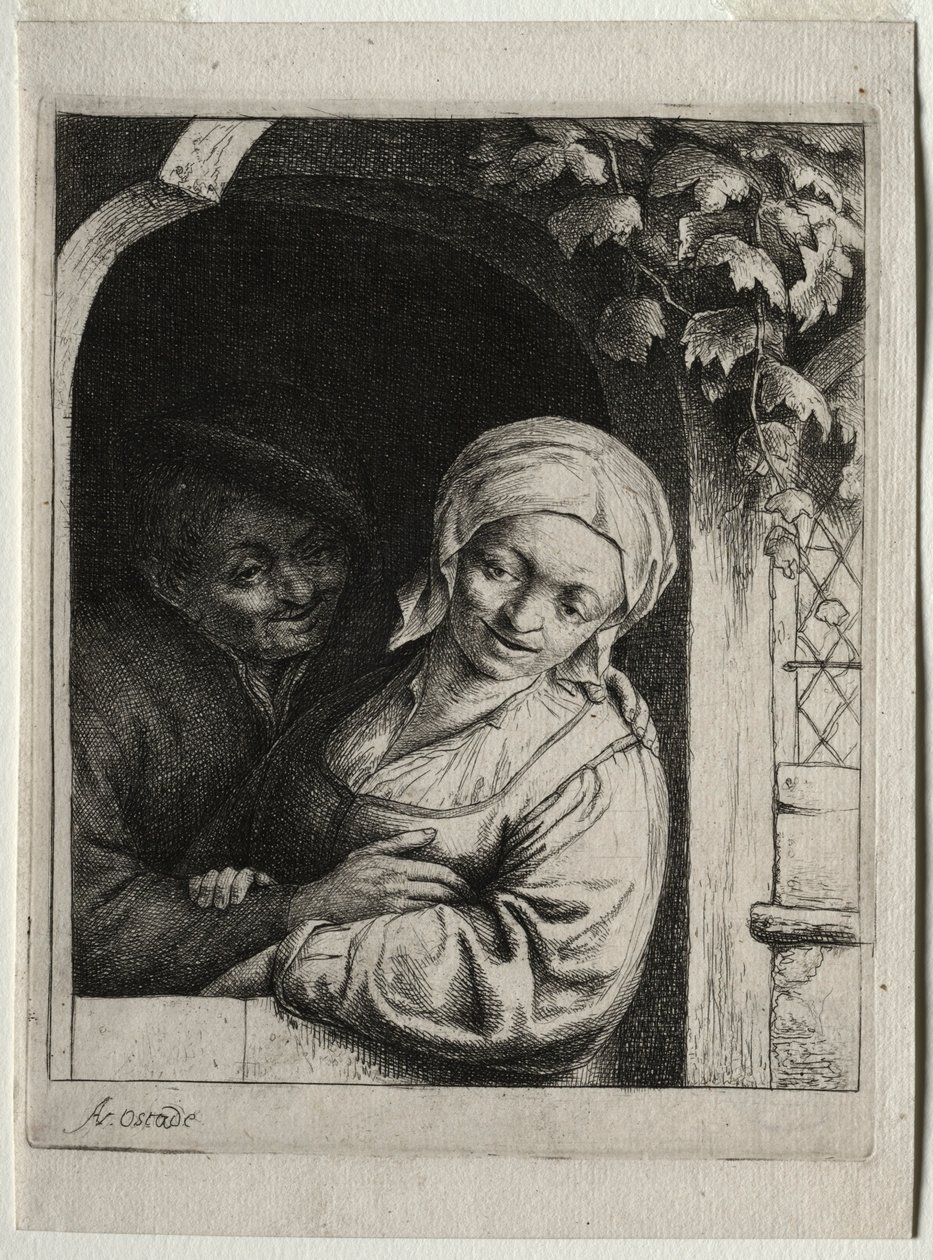 Tendresse rurale, romance villageoise - Adriaen Jansz. van Ostade