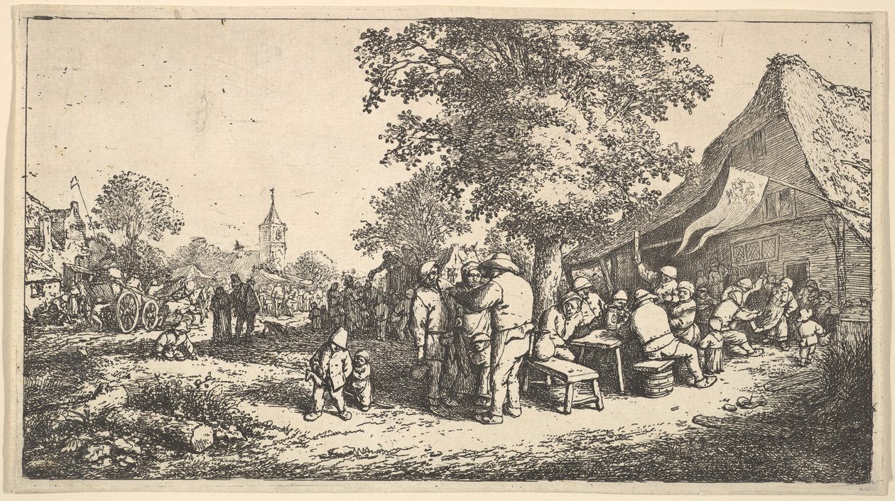 La Kermesse sous le grand arbre, 1610-85 - Adriaen Jansz. van Ostade