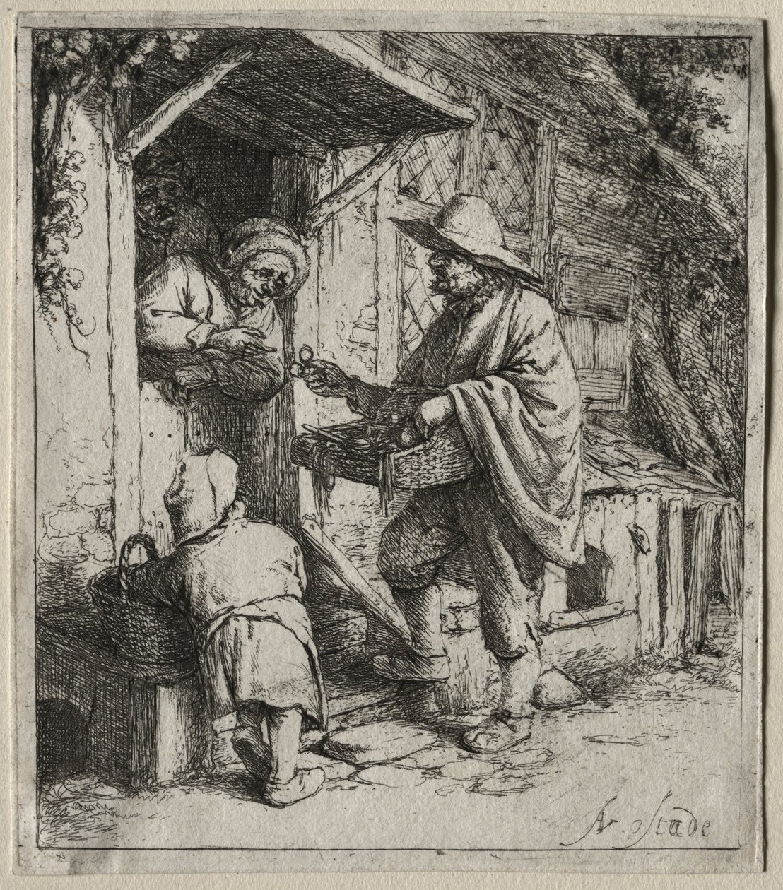 Le Vendeur de lunettes - Adriaen Jansz. van Ostade