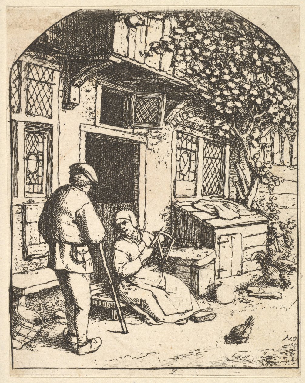 Le Bobineur, 1610-85 - Adriaen Jansz. van Ostade