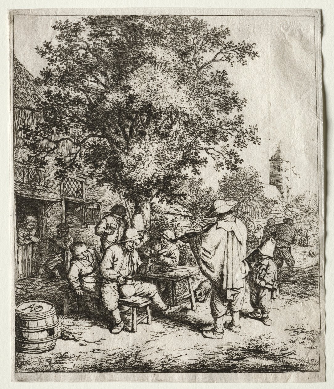 Le violoniste et le joueur de vielle - Adriaen Jansz. van Ostade