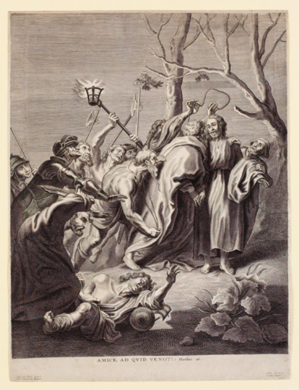 Image de la vie de Jésus. Amice, as quid venesti - Adriaen Lommelin