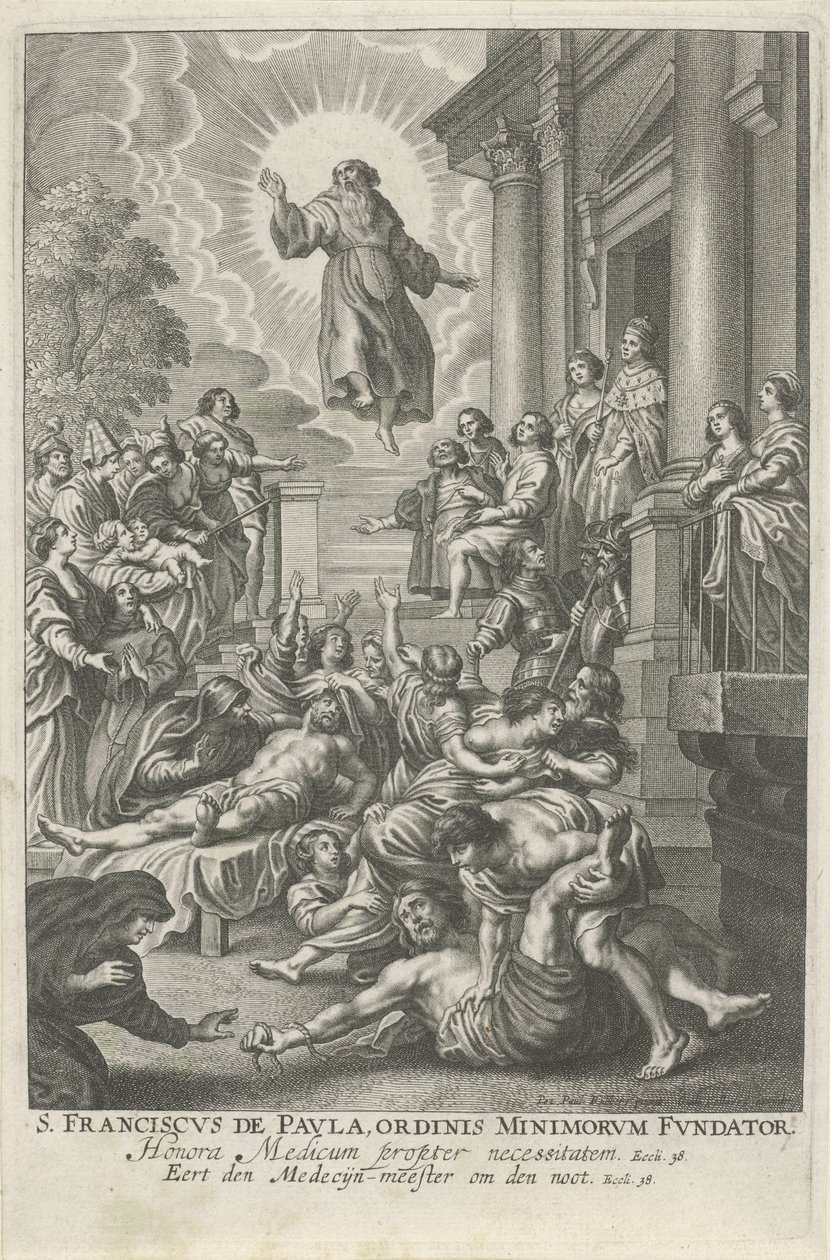 Saint François de Paule guérissant les malades - Adriaen Lommelin