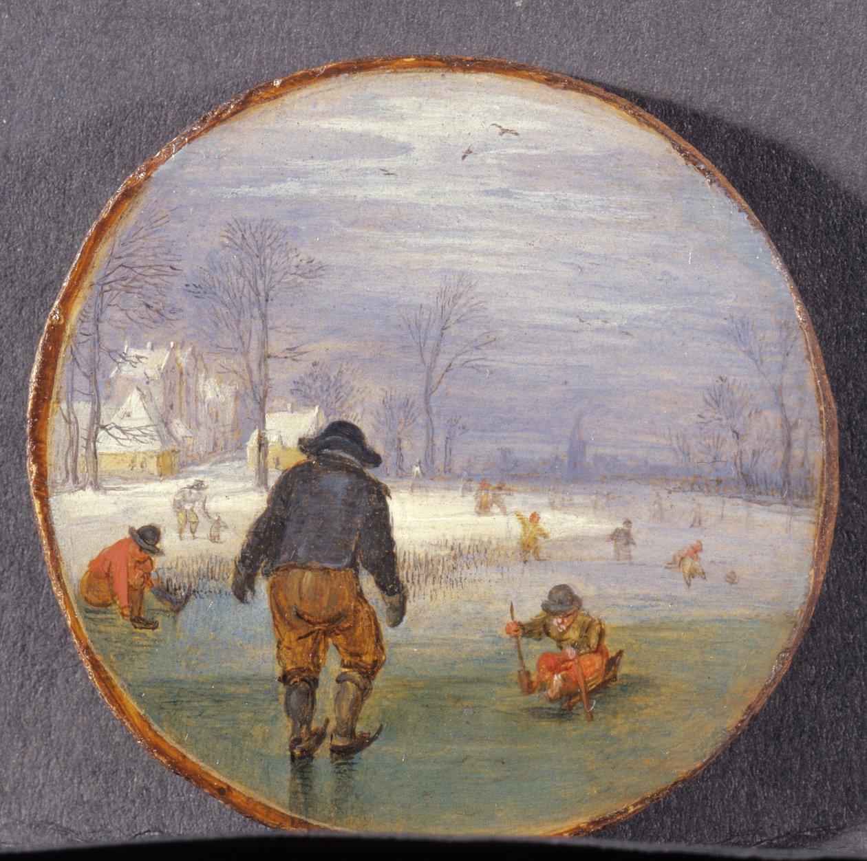 Patineurs dans un paysage - Adriaen Pietersz van de Venne