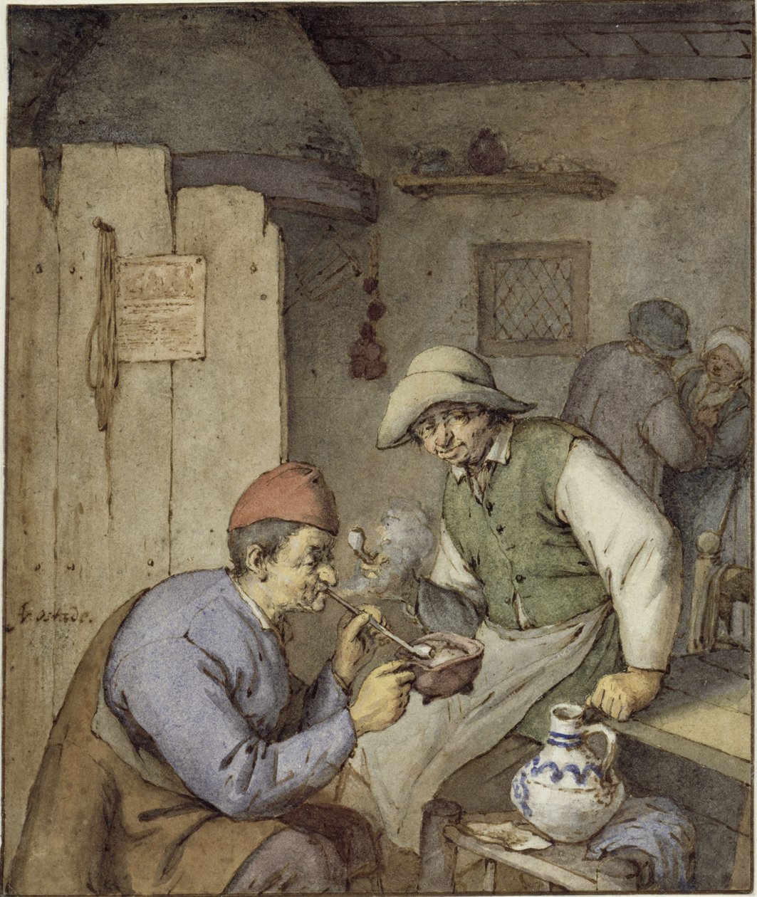 Des paysans dans la salle de restaurant - Adriaen van Ostade
