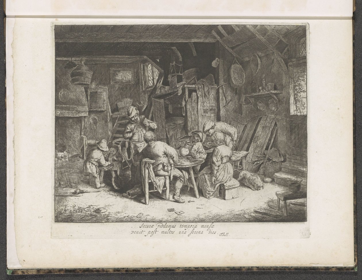 Paysans à un repas dans une auberge - Adriaen van Ostade