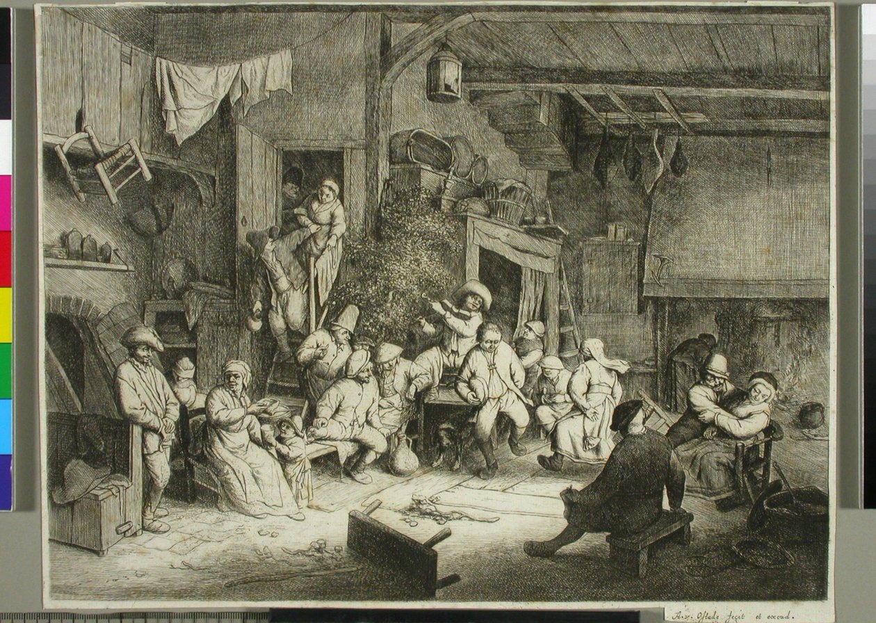 Danse dans une taverne - Adriaen van Ostade