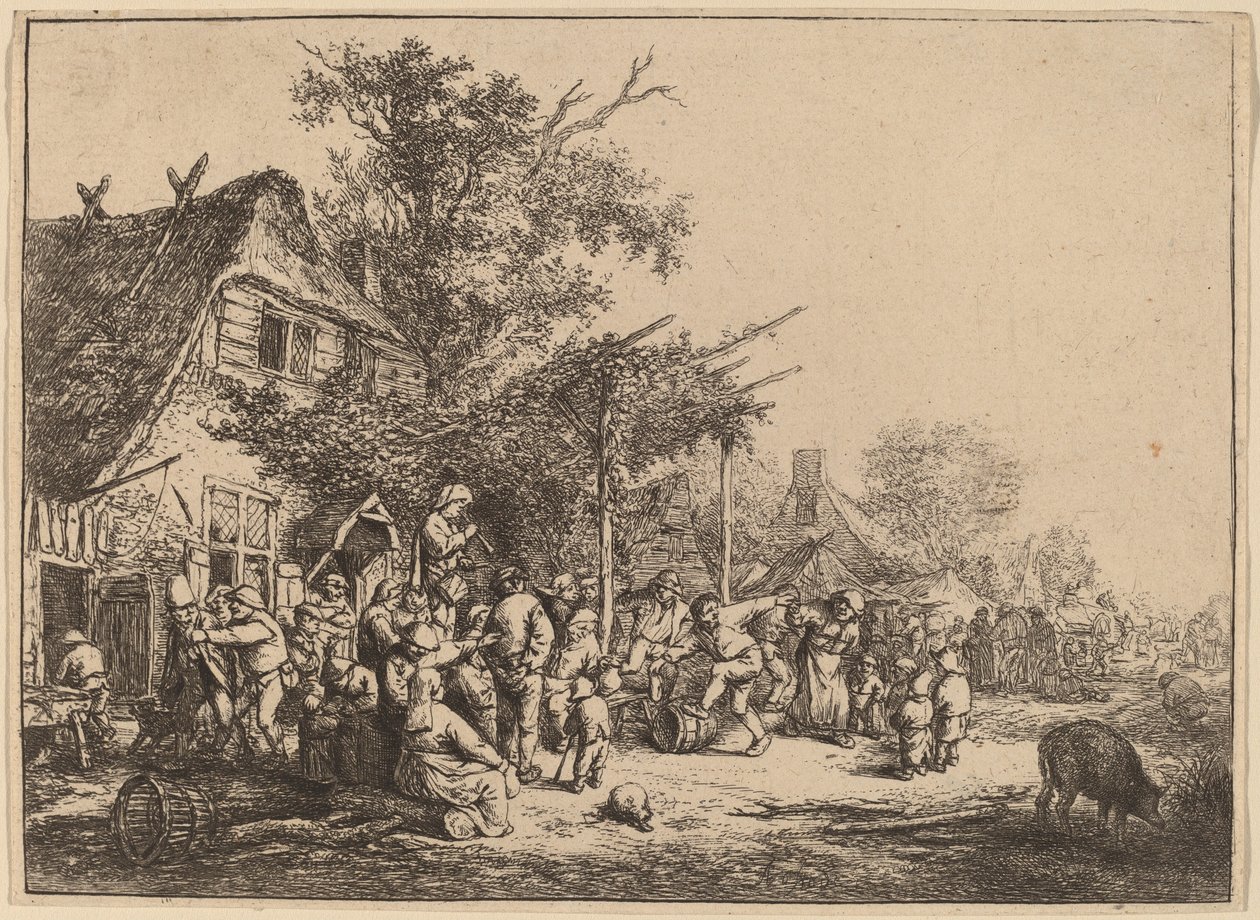 Danse sous la Treille - Adriaen van Ostade