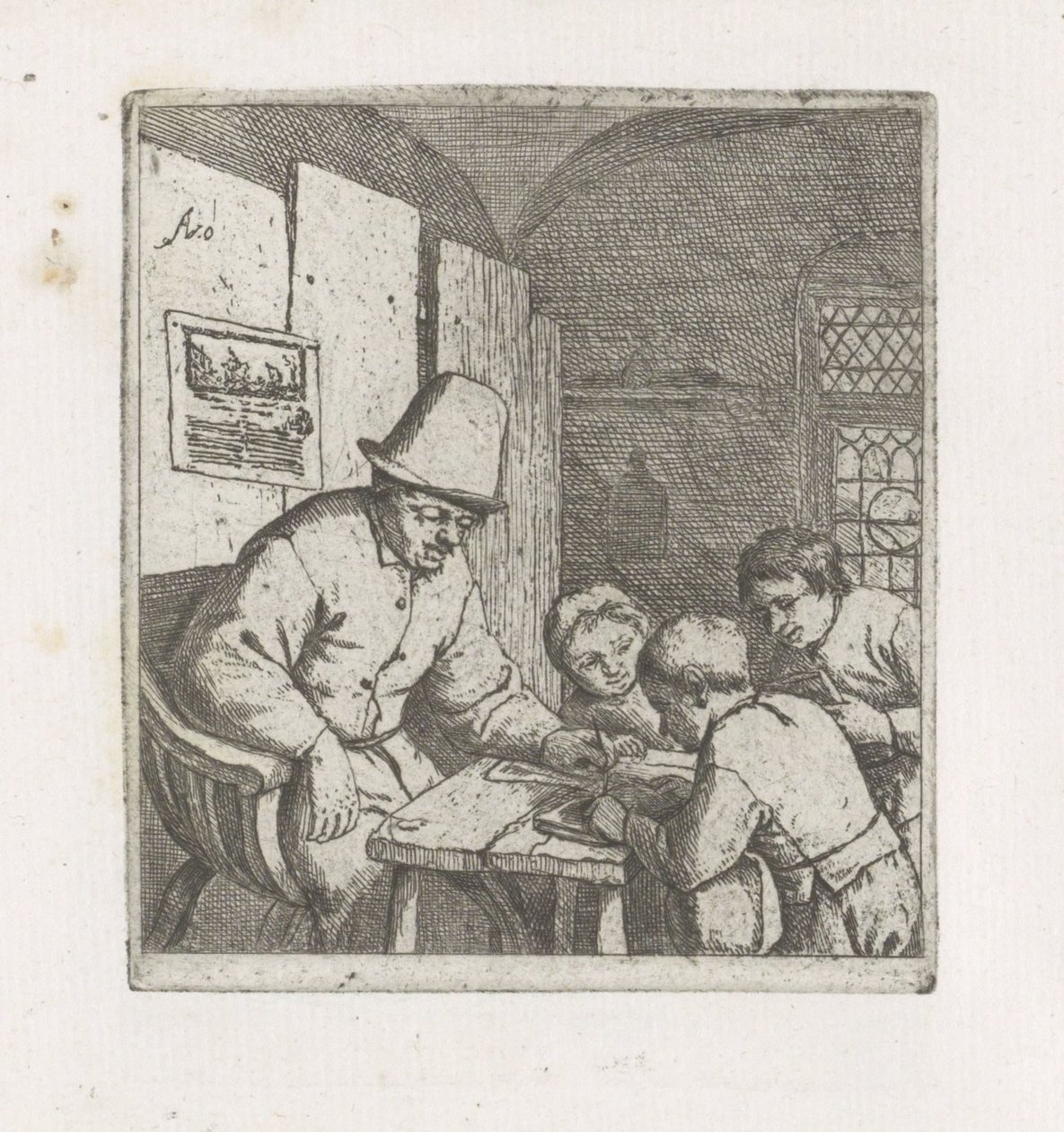 Trois élèves chez un maître d