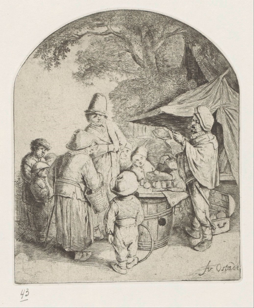 Charlatan vendant ses marchandises - Adriaen van Ostade