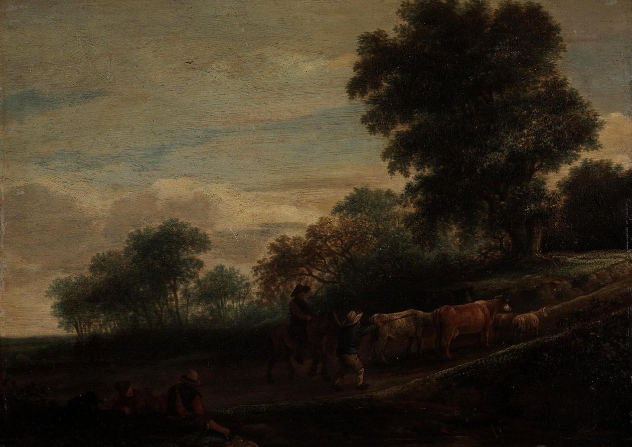 Paysage avec bergers et bétail - Adriaen van Ostade