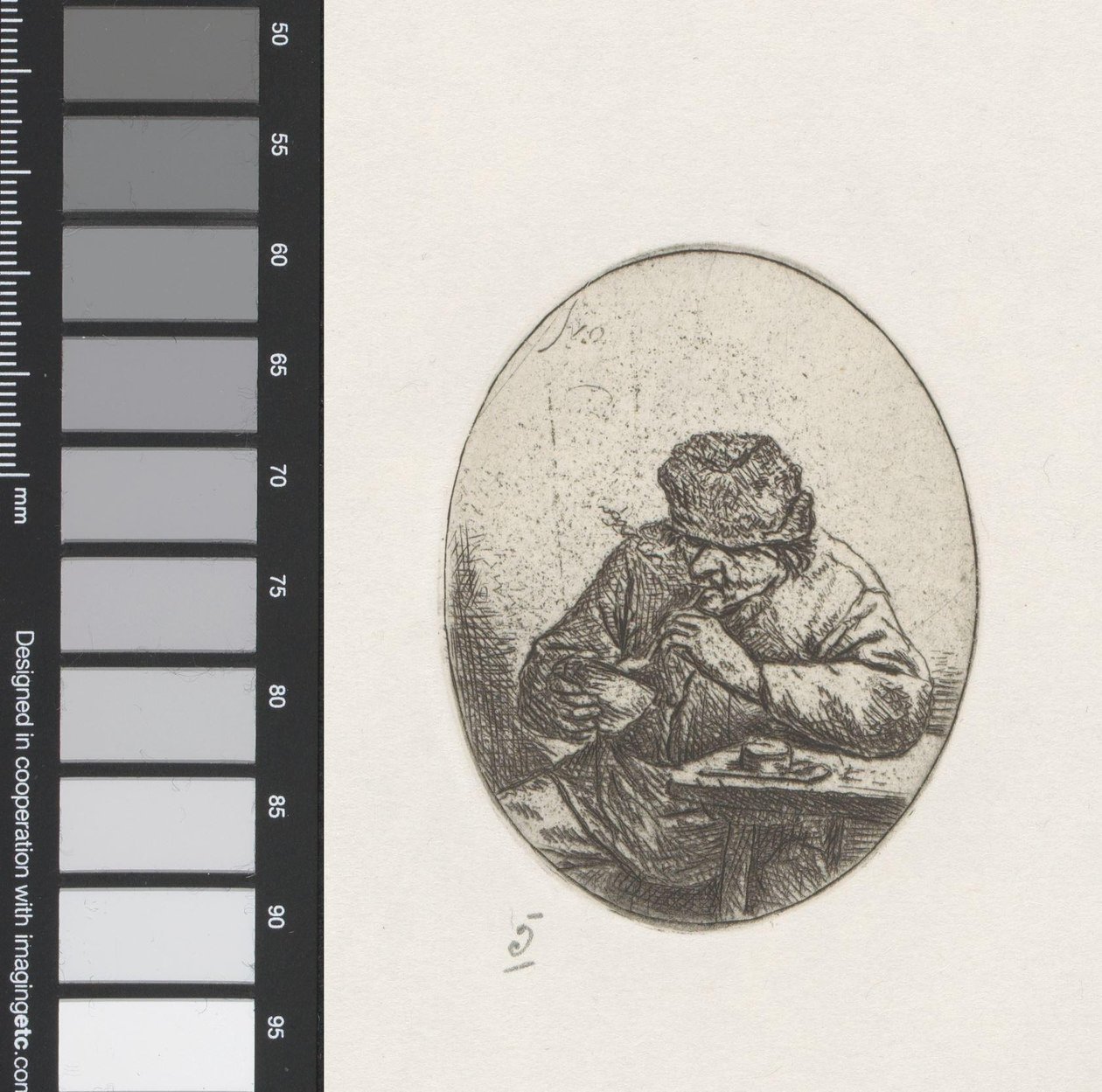 Homme allumant sa pipe - Adriaen van Ostade