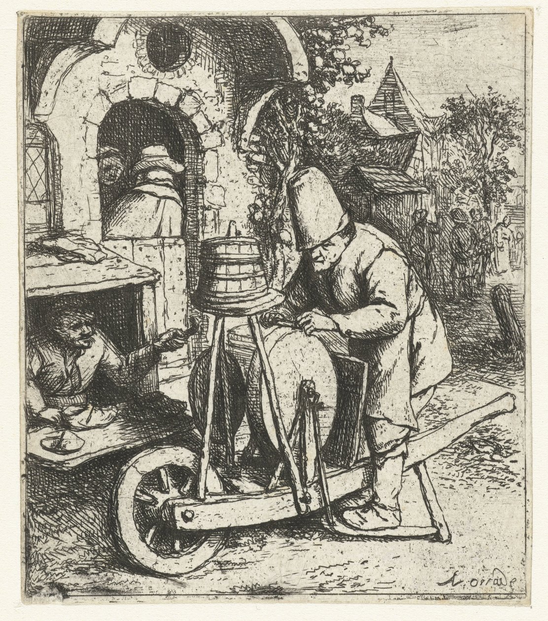 Le rémouleur - Adriaen van Ostade