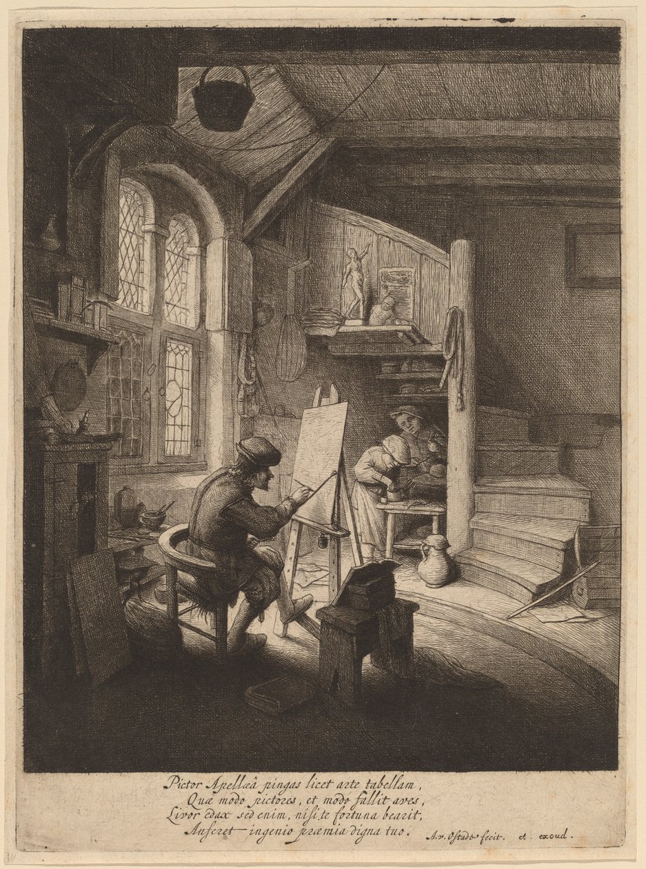 Peintre dans son atelier - Adriaen van Ostade
