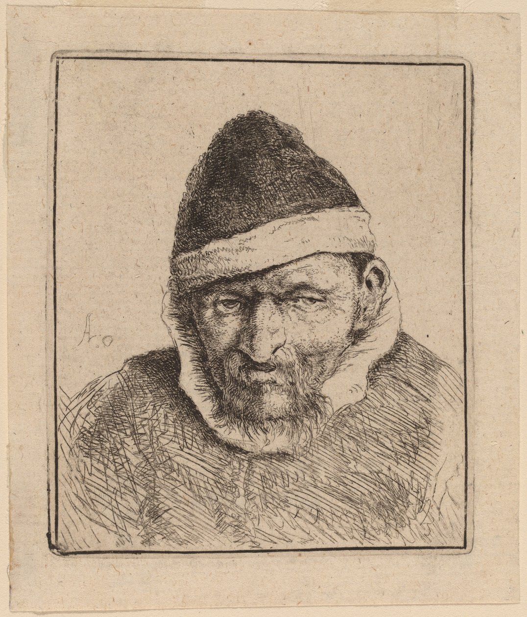 Paysanne portant un Bonnet Pointu - Adriaen van Ostade